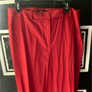 Brick Red Vintage Cuffed Flare Pants. 14